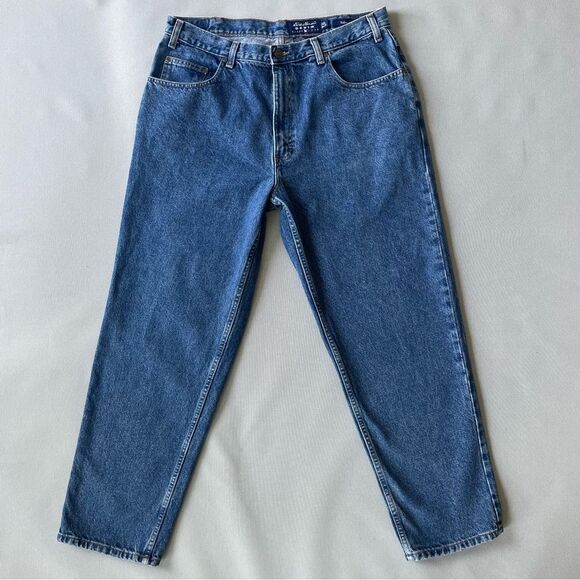 Vintage 90’s Eddie Bauer Denim Relaxed Fit Denim Jeans Men’s Size 38x30 - Picture 1 of 9